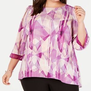 Alfani Purple Fresh Petal Blouse